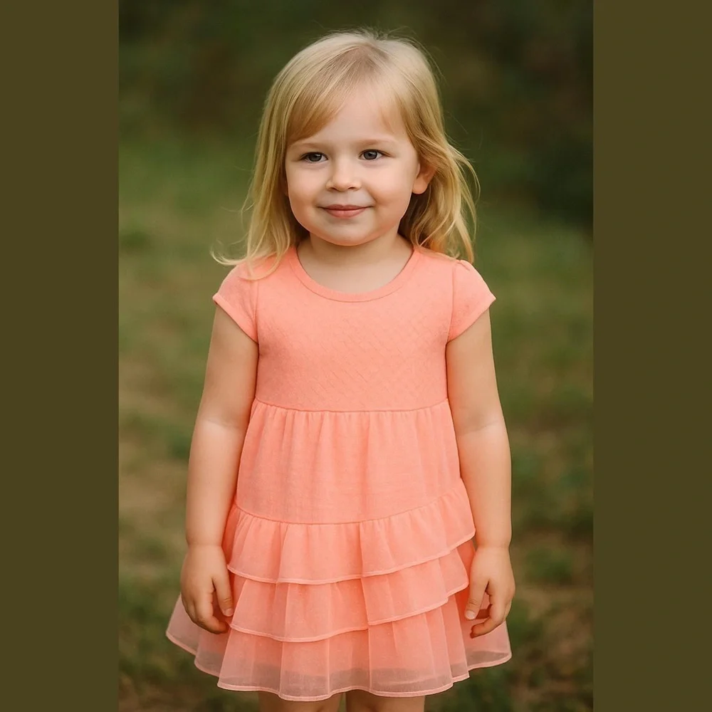 Wonder Nation Girls Ruffle Dress Size 4 5